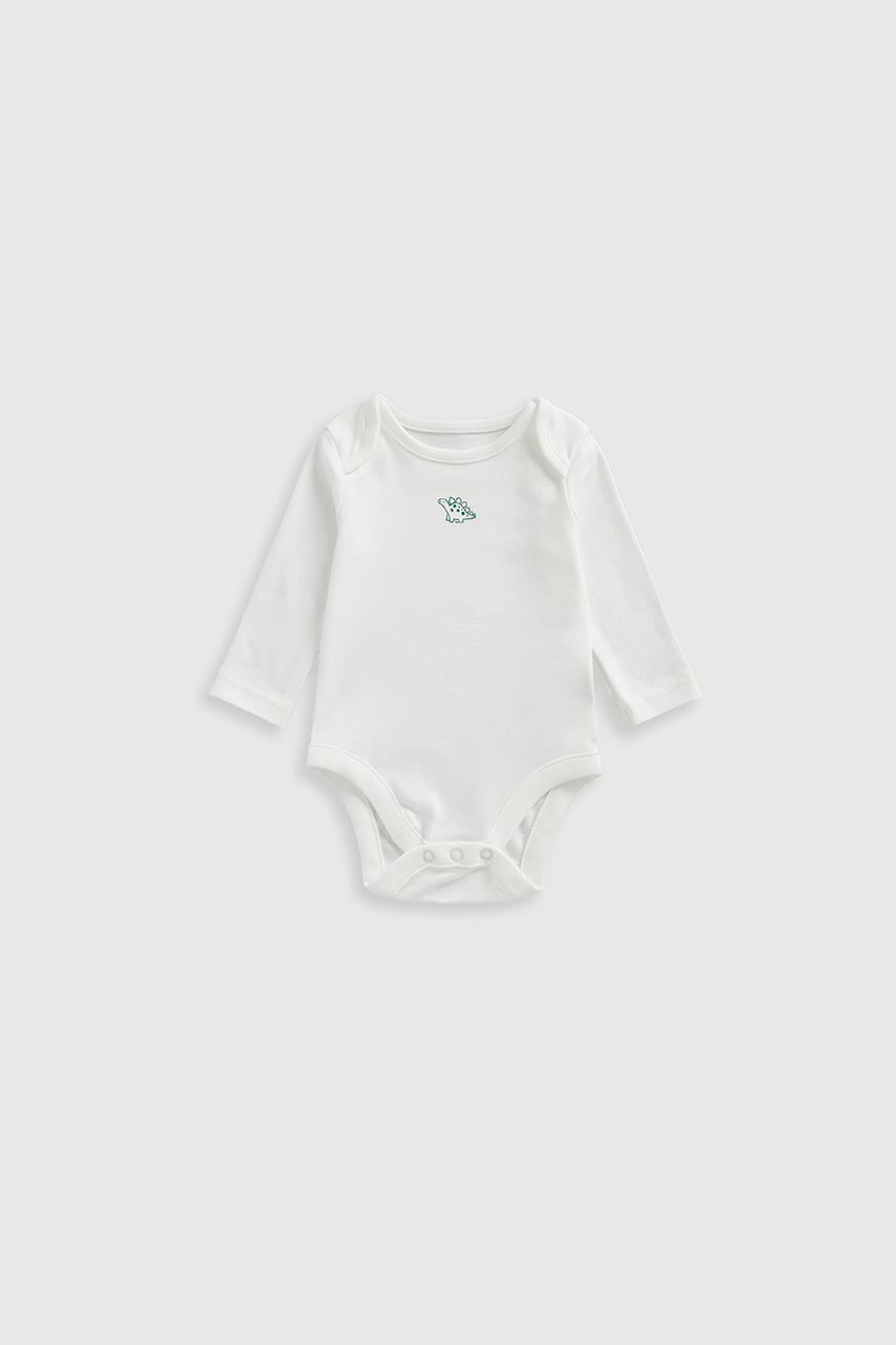 Dinosaur Long-Sleeved Bodysuits - 5 Pack