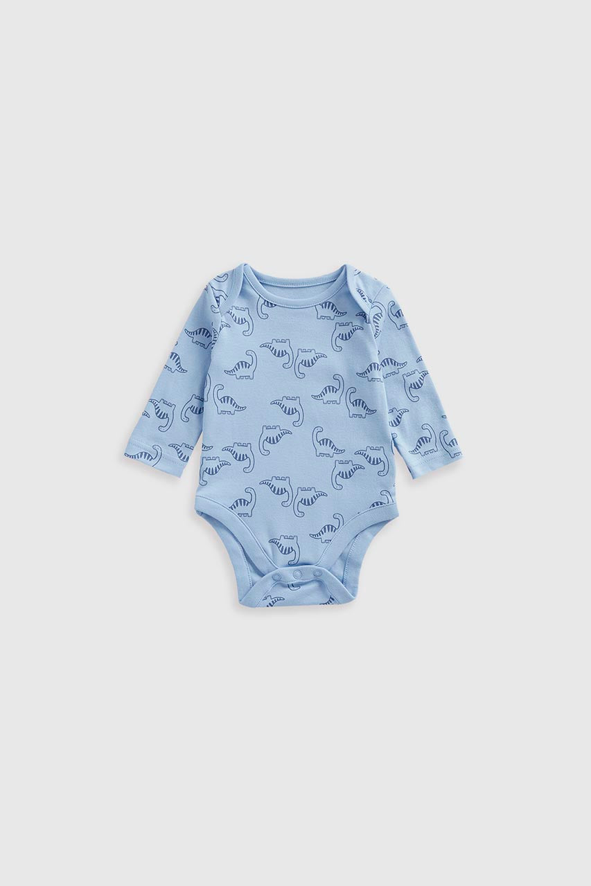 Dinosaur Long-Sleeved Bodysuits - 5 Pack