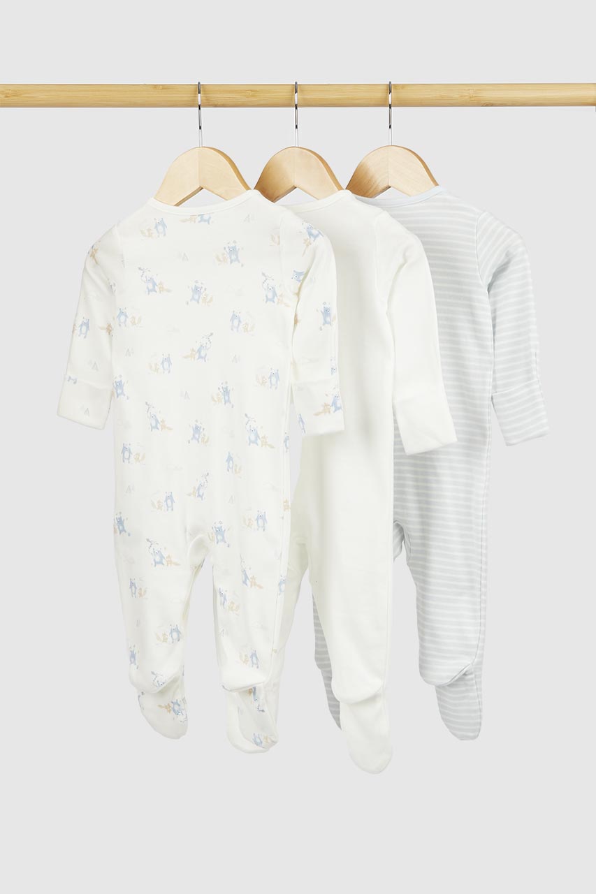 My First Baby Sleepsuits - 3 Pack