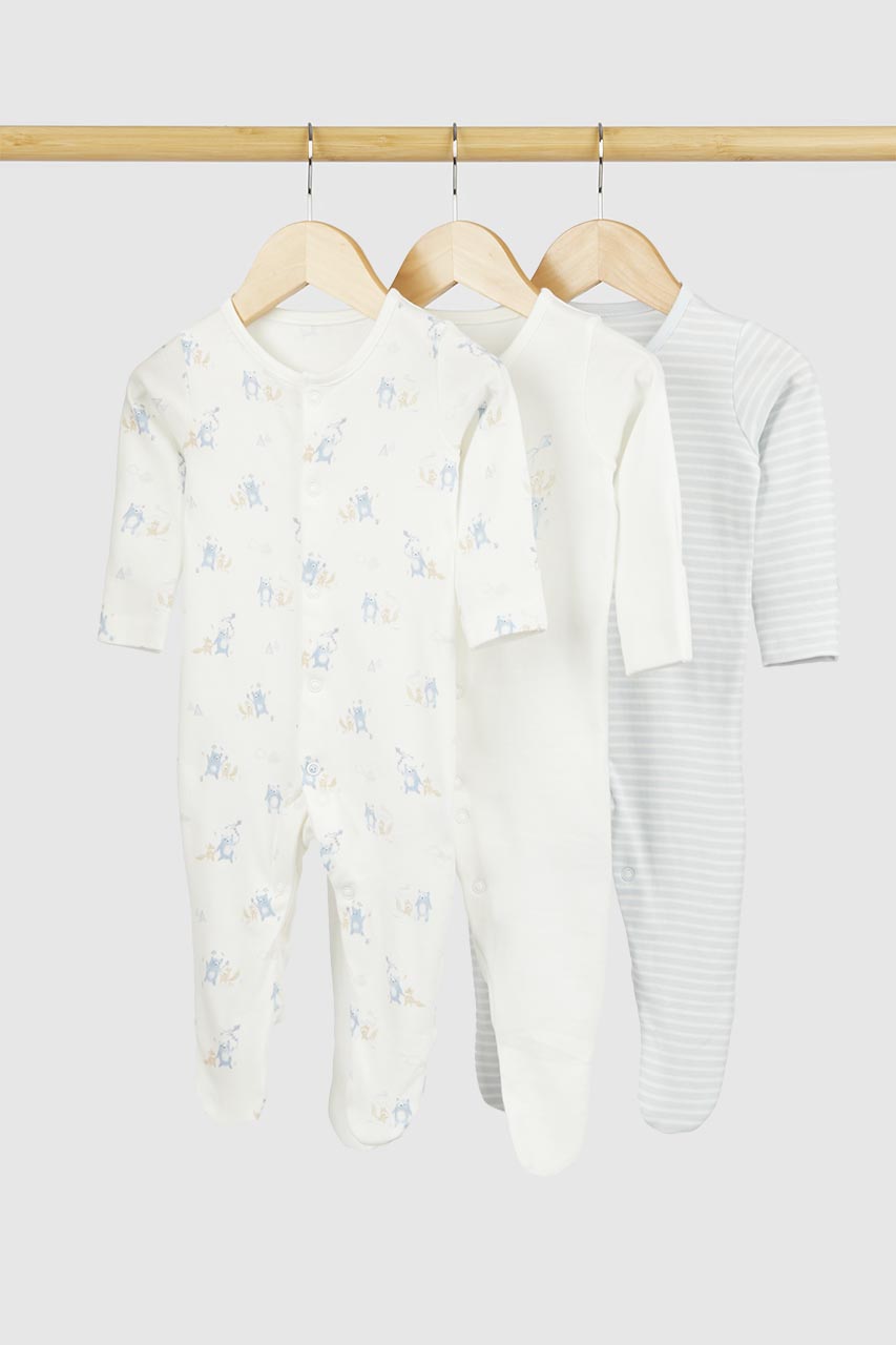 My First Baby Sleepsuits - 3 Pack