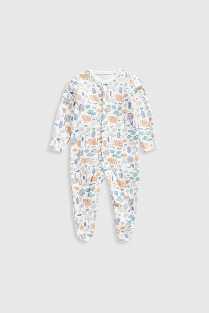 Bear Baby Sleepsuits - 3 Pack