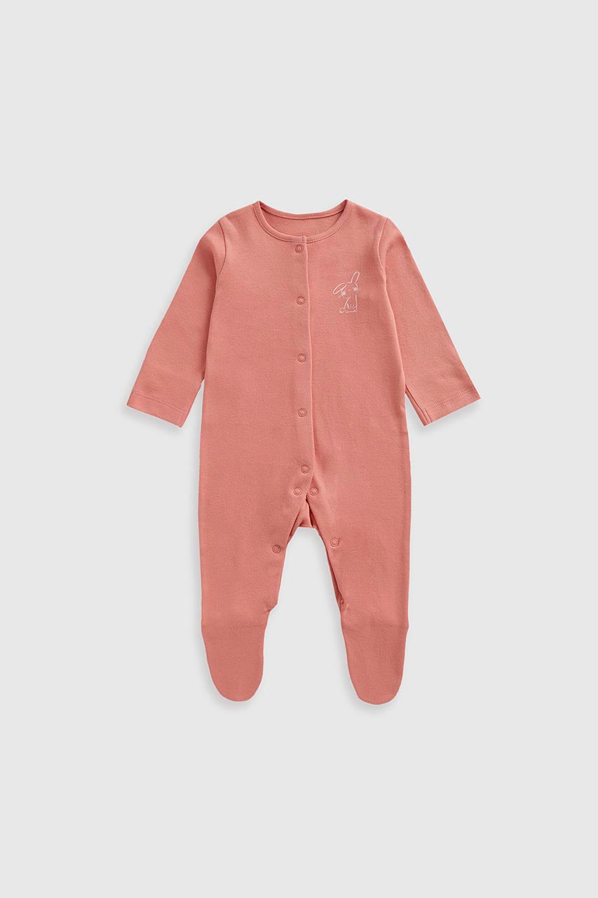 Bunny Baby Sleepsuits - 3 Pack