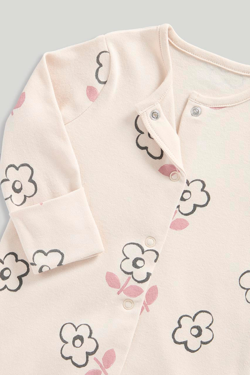 My First Pink Footless Sleepsuits - 3 Pack