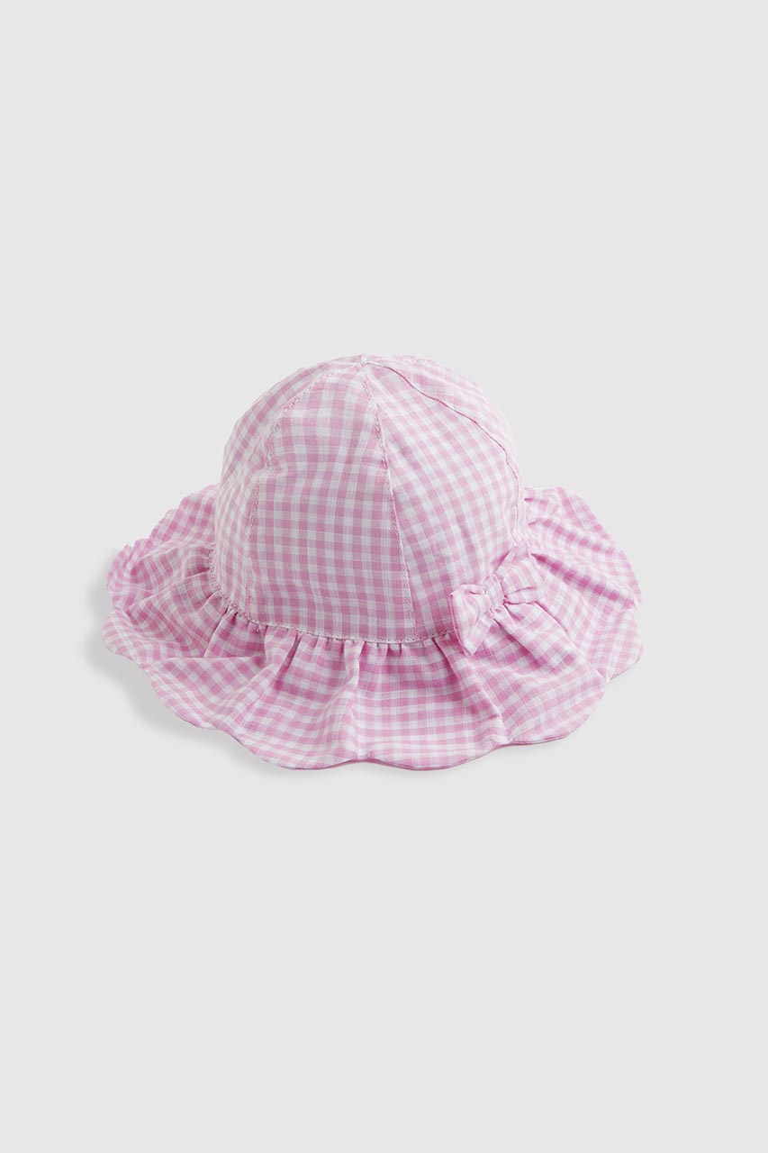 Gingham Sunsafe Baby Sun Hat