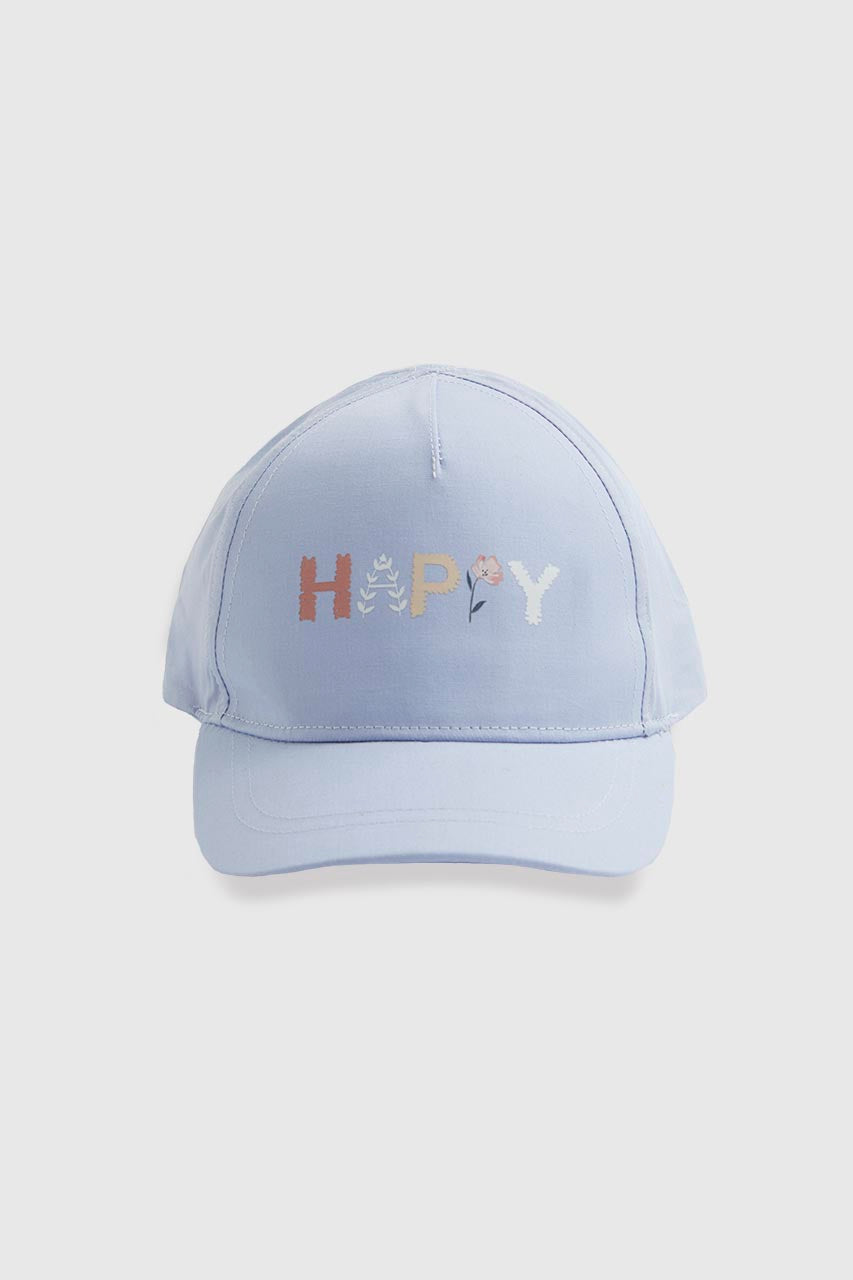 Blue Happy Cap