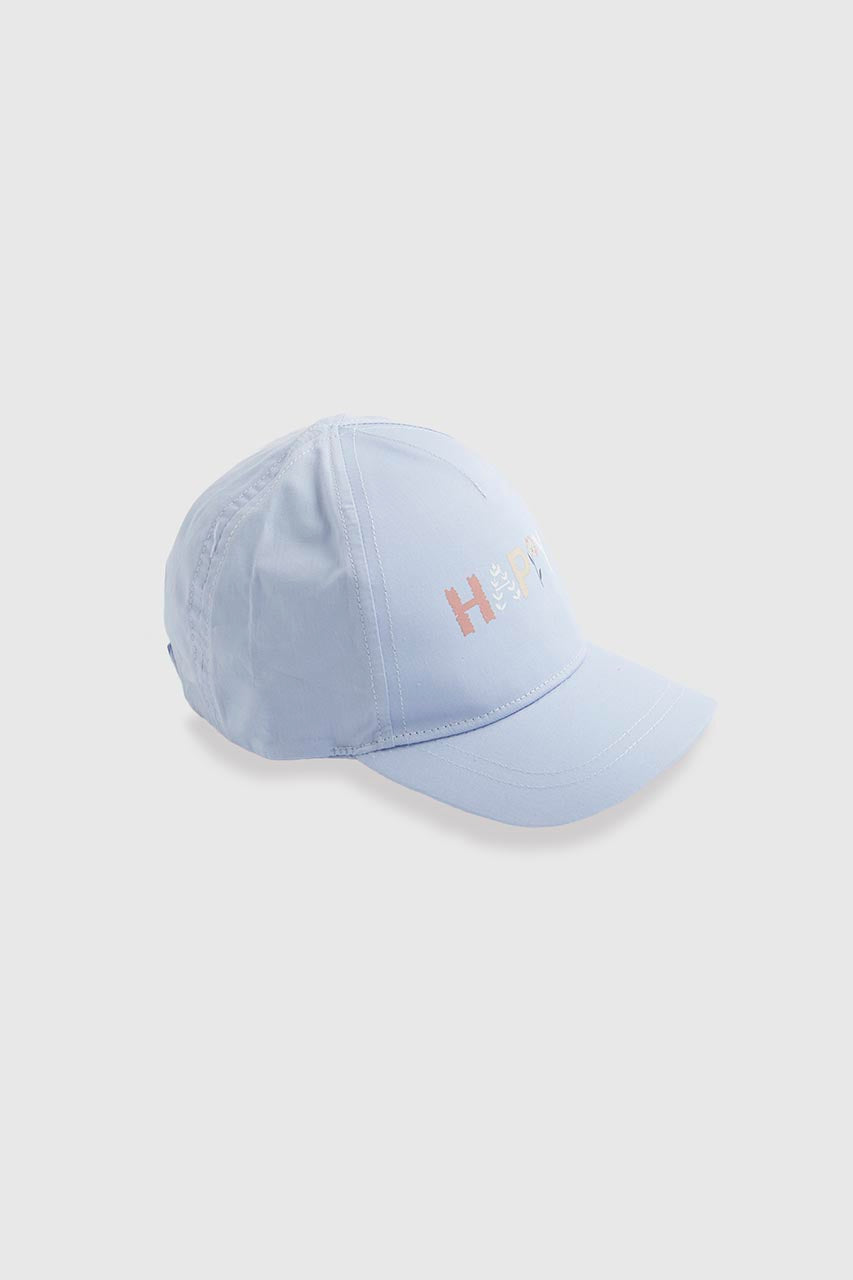 Blue Happy Cap