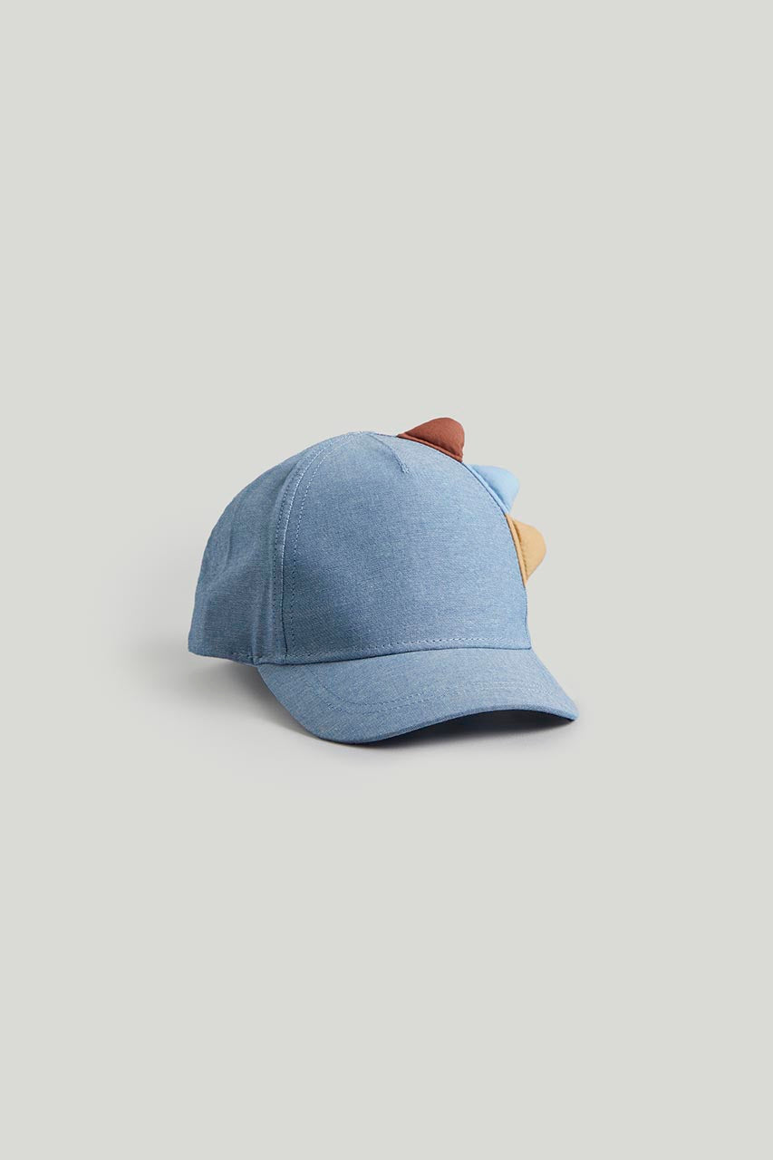 Chambray Dinosaur Cap