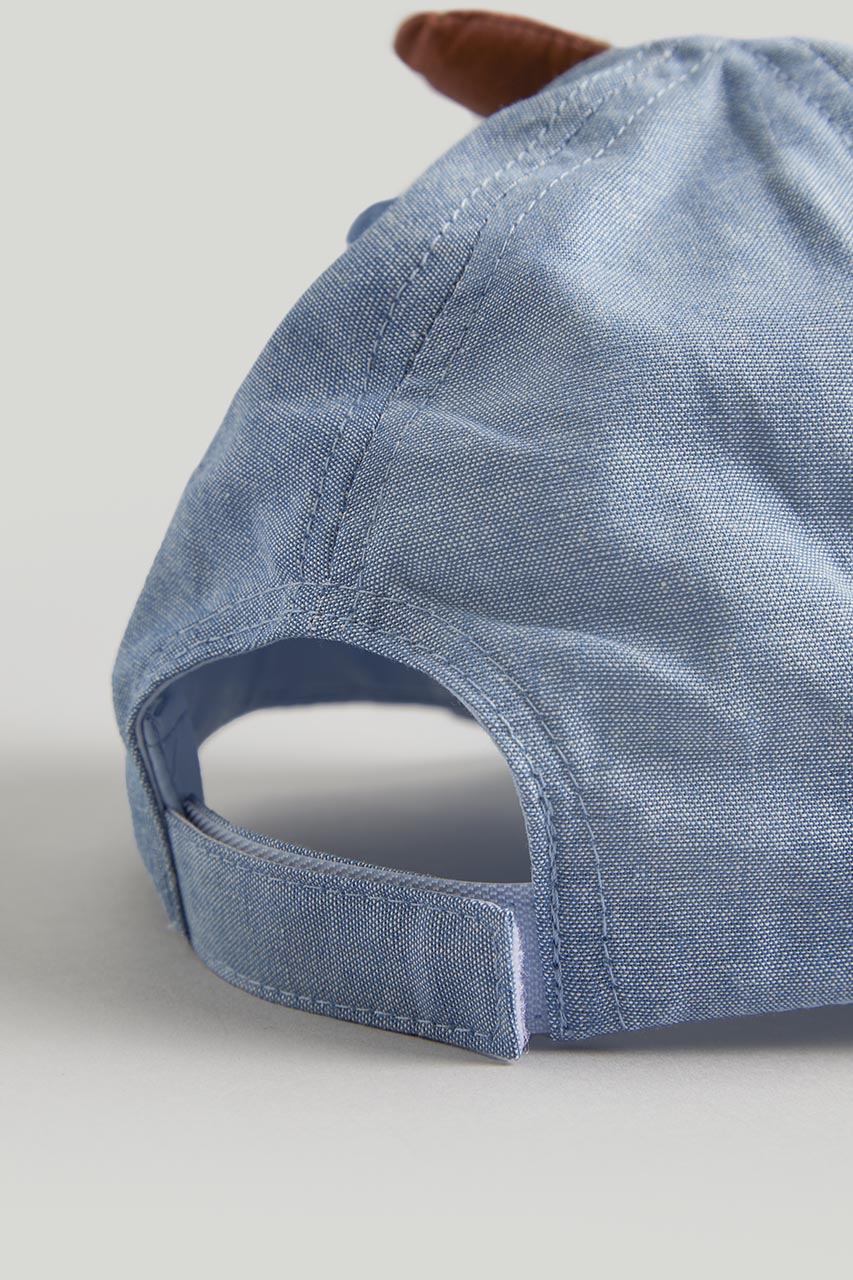 Chambray Dinosaur Cap