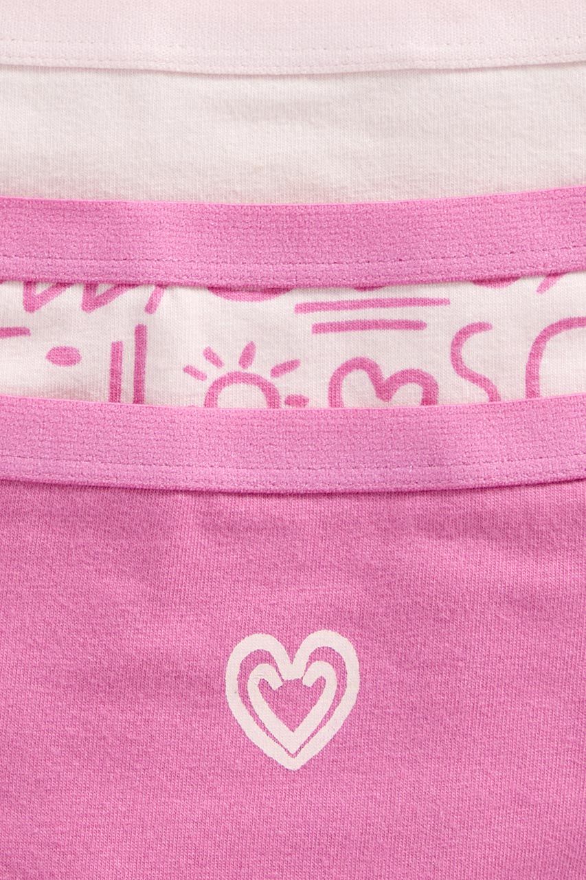 Hearts Hipster Briefs - 3 Pack