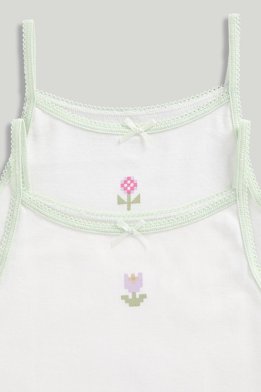 Floral Camisole Vests - 2 Pack
