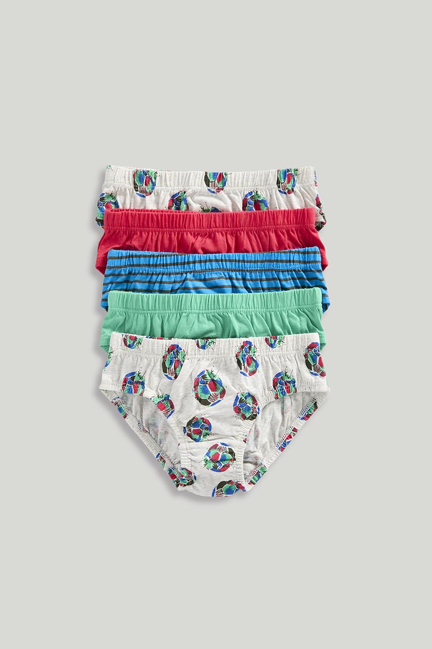 Football Briefs - 5 Pack