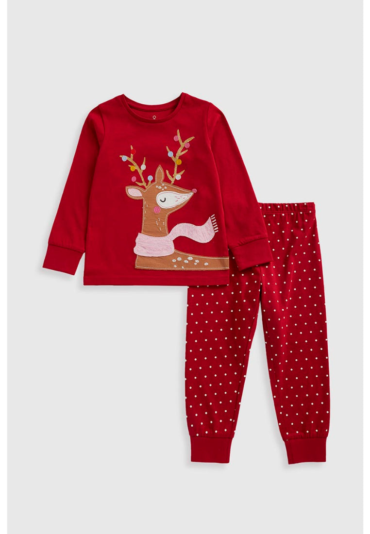 Red Reindeer Festive Pyjamas