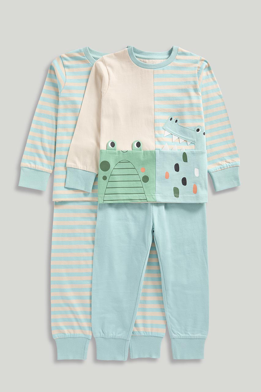 Frog and Croc Short Pyjamas - 2 Pack