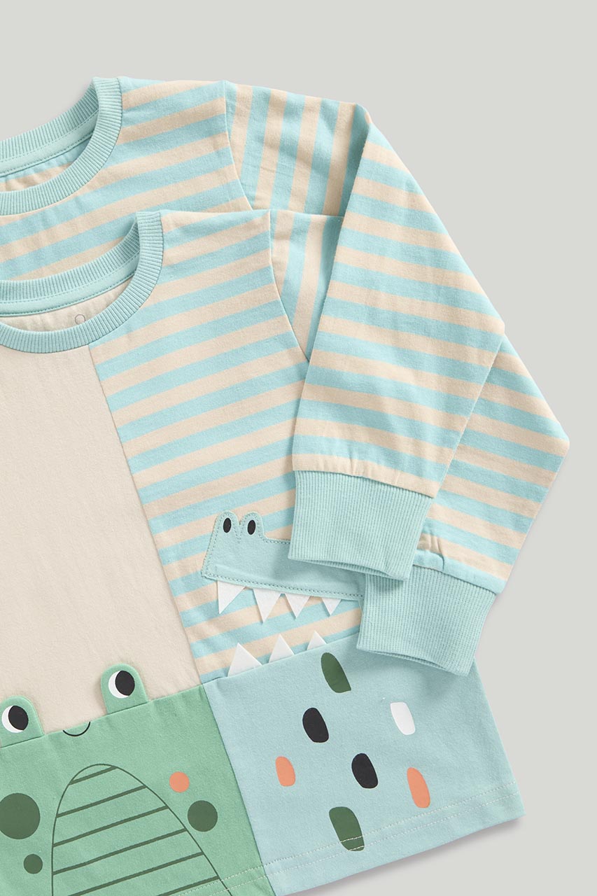 Frog and Croc Short Pyjamas - 2 Pack