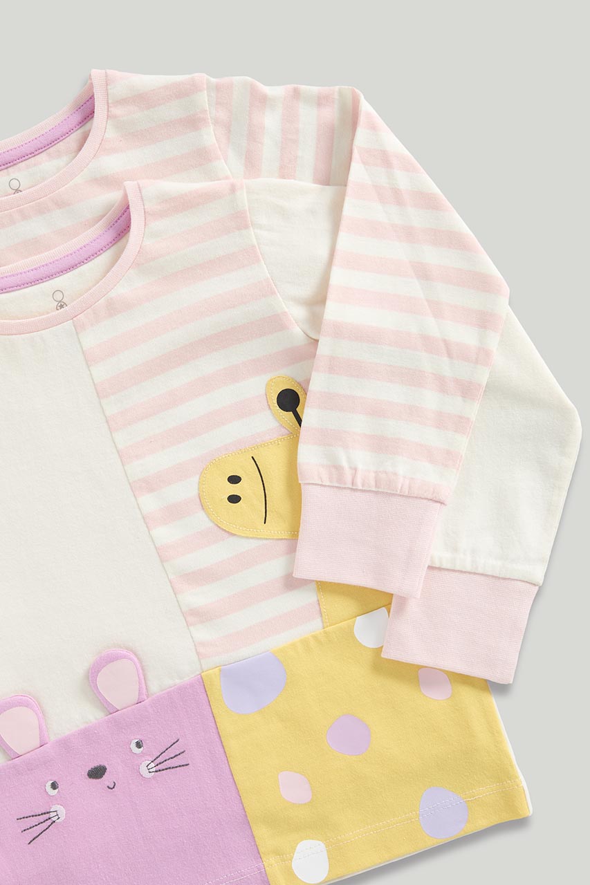 Giraffe and Mouse Short Pyjamas - 2 Pack