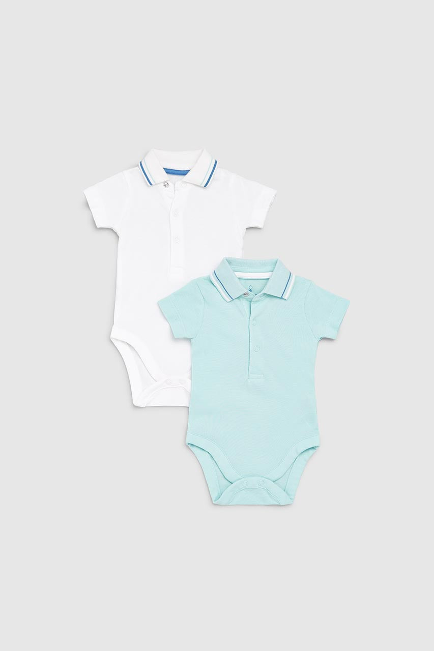 Polo Bodysuits - 2 Pack