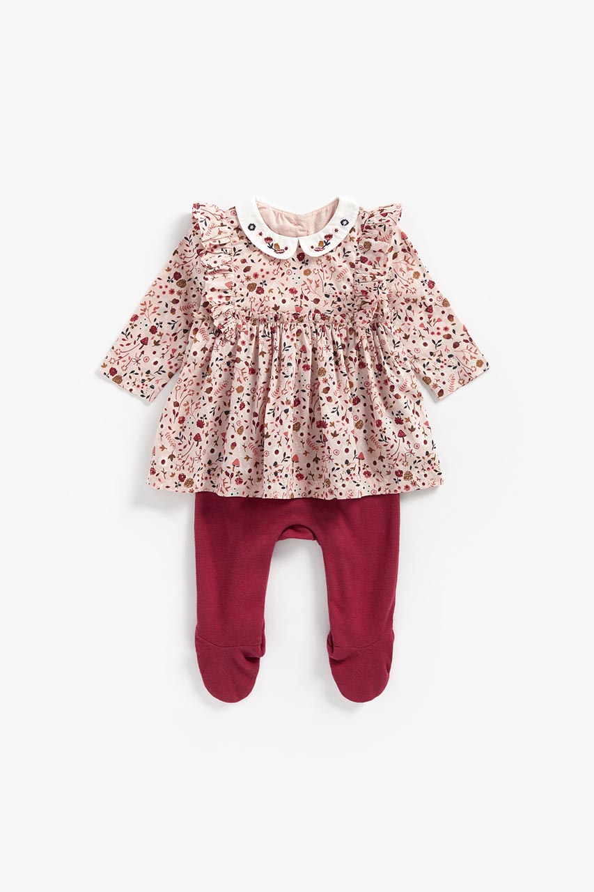 Mock Top And Leggings All In One