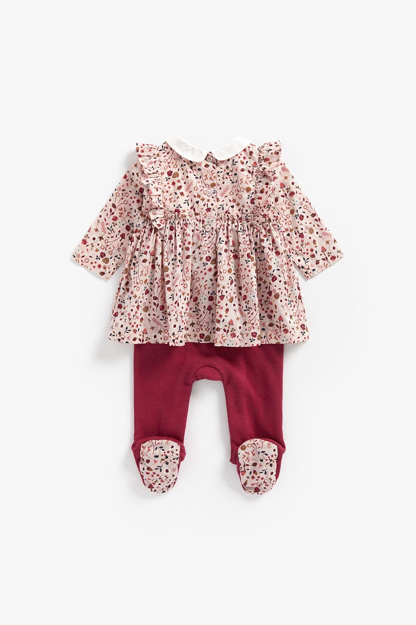 Mock Top And Leggings All In One