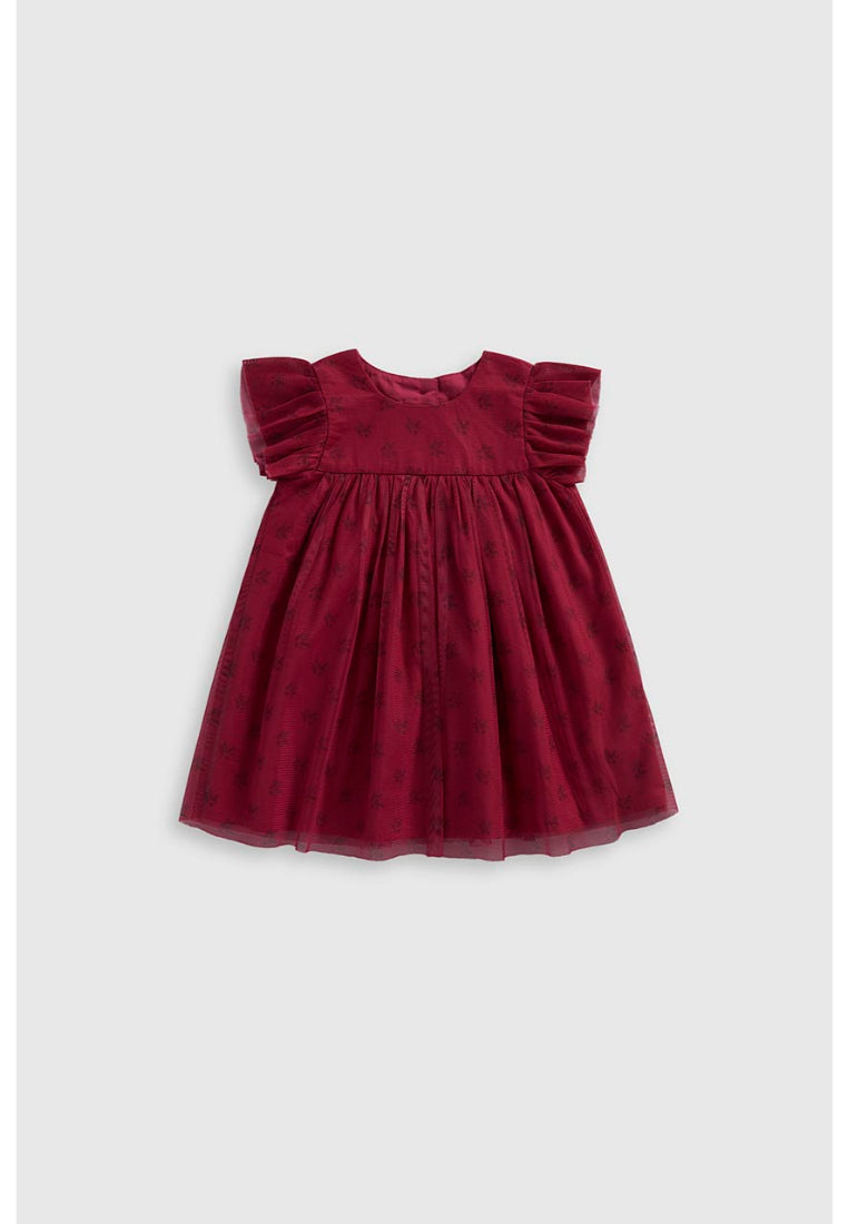 Berry Tulle Occasion Dress