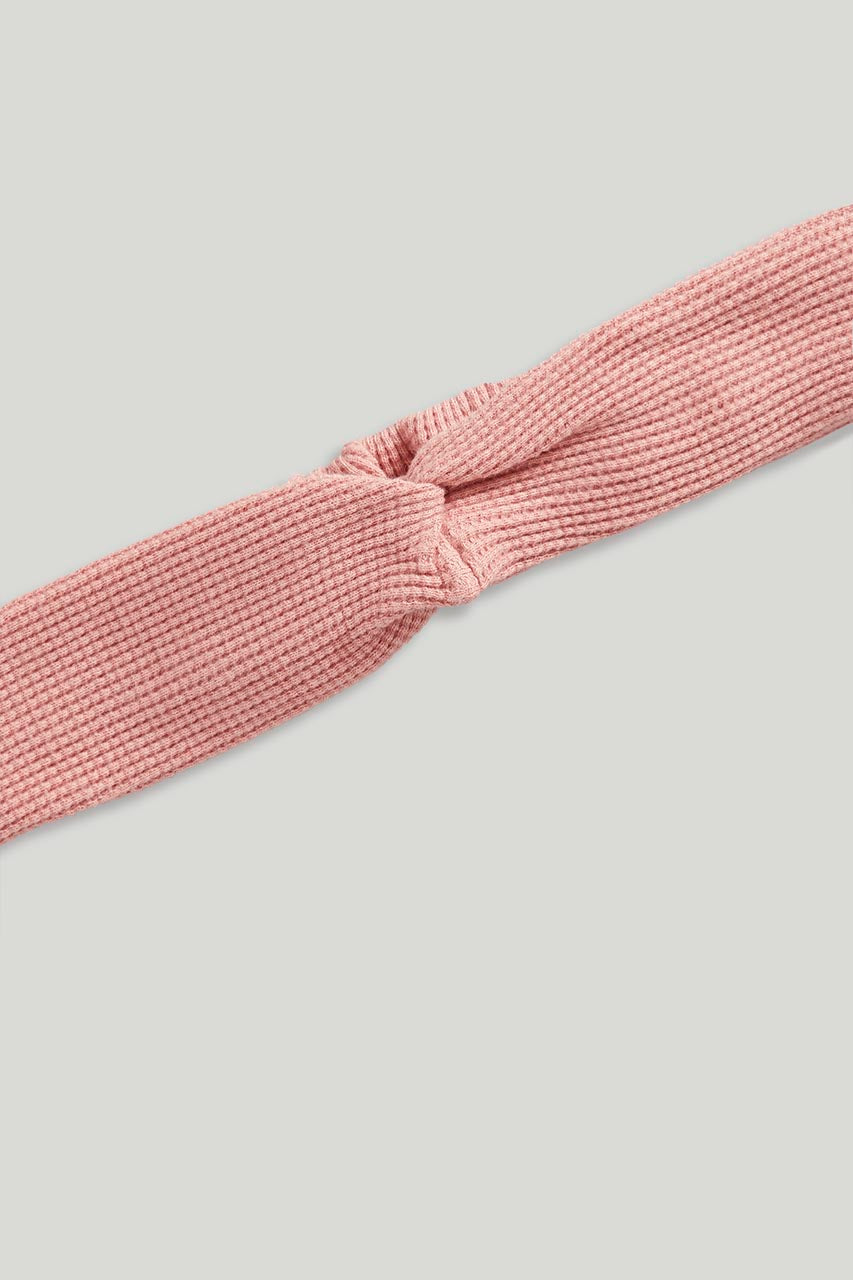 Pink Waffle Headbands - 2 Pack