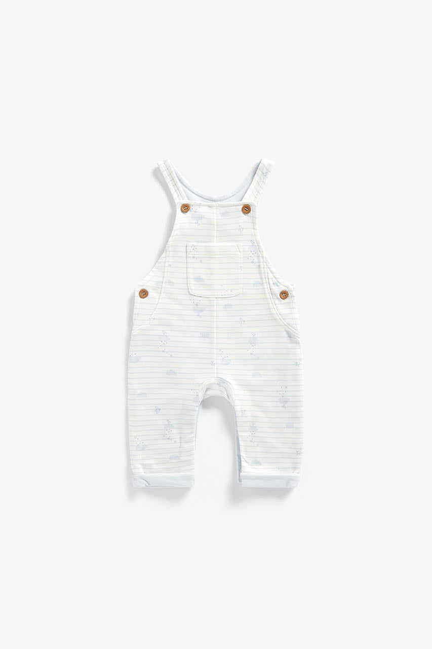 Cloud Dungarees And Bodysuit Set