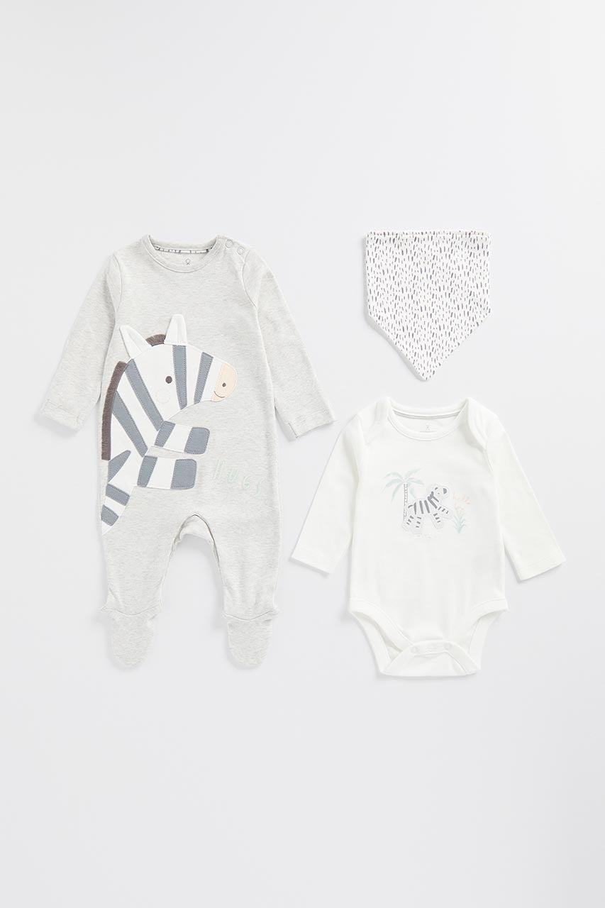 My First All-In-One, Bodysuit And Bib Set