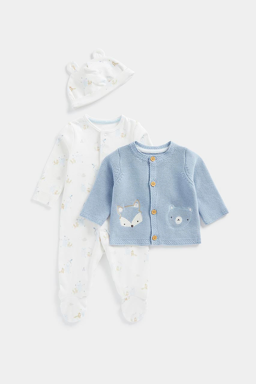 My First 3-Piece Baby Boy Outfit Set