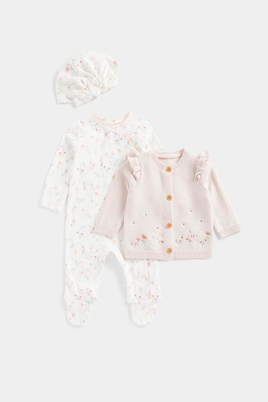 My First 3-Piece Baby Girl Outfit Set