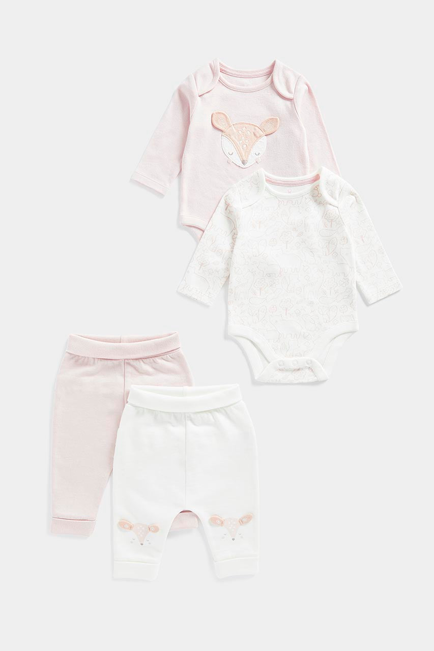 My First Bodysuits And Joggers - 4 Piece