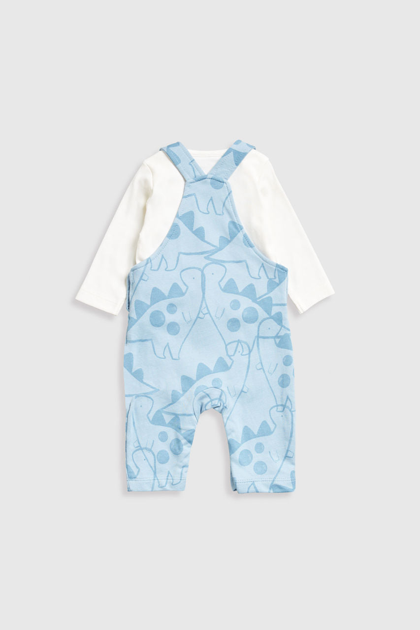 Dinosaur Dungarees and Bodysuit Set