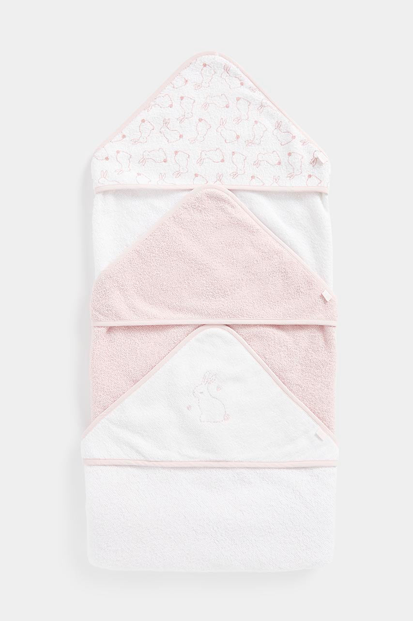 Mothercare Cuddle and Dry Hooded Towels - 3 Pack