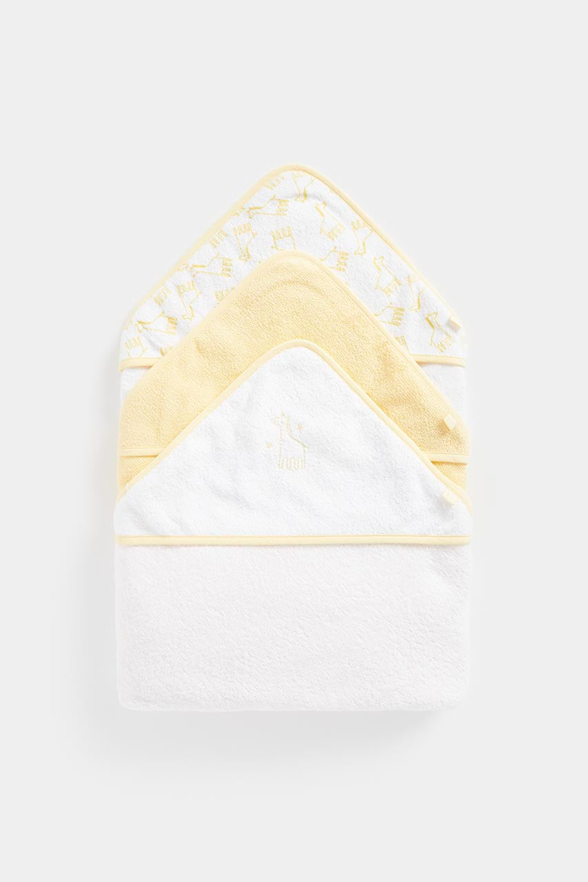 Mothercare Cuddle and Dry Hooded Towels - 3 Pack