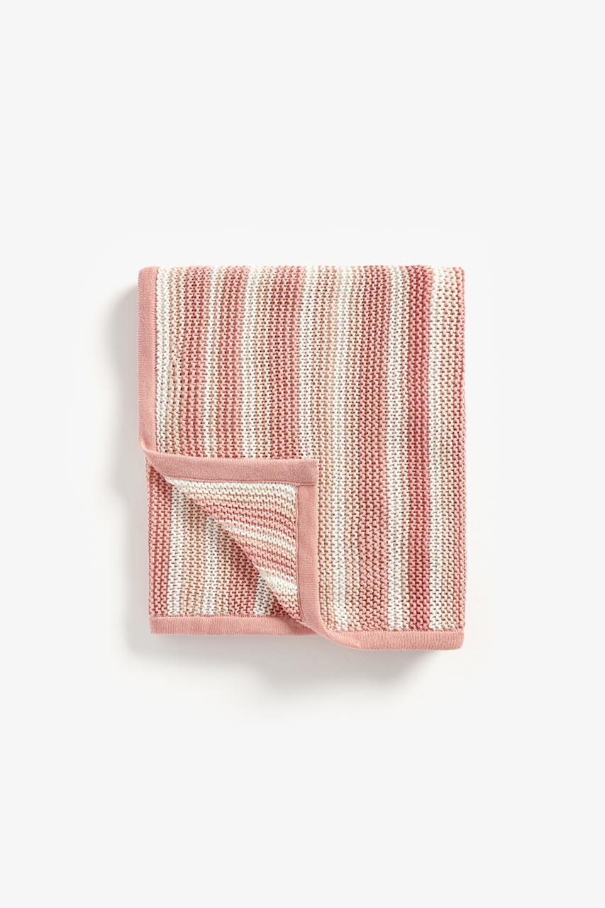 Mothercare Pink Knitted Blanket