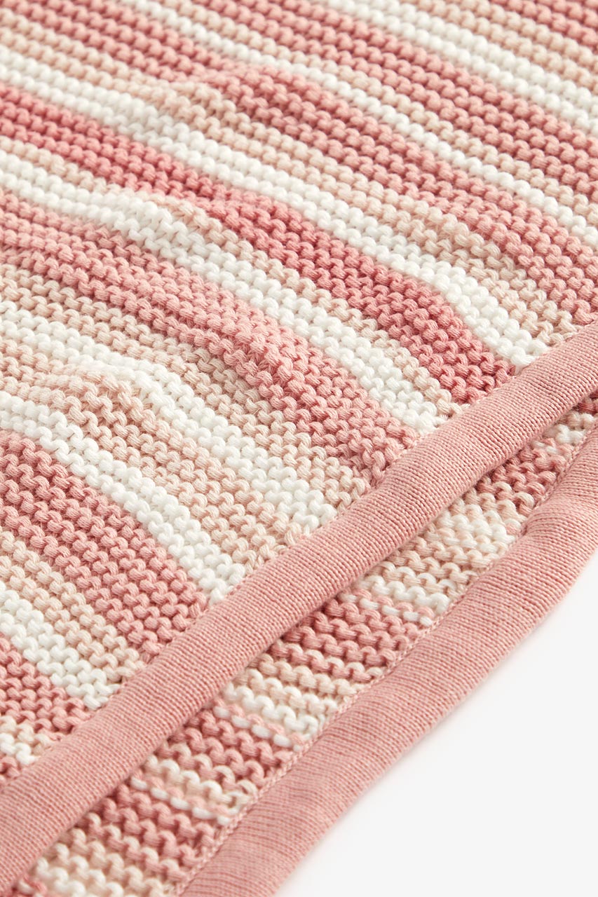 Mothercare Pink Knitted Blanket