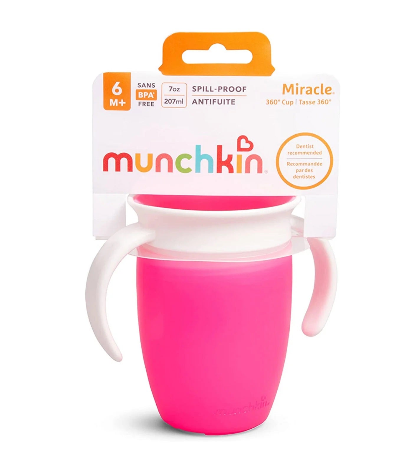 Munchkin Miracle® 360° Trainer Cup 7oz with Lid – Mothercare
