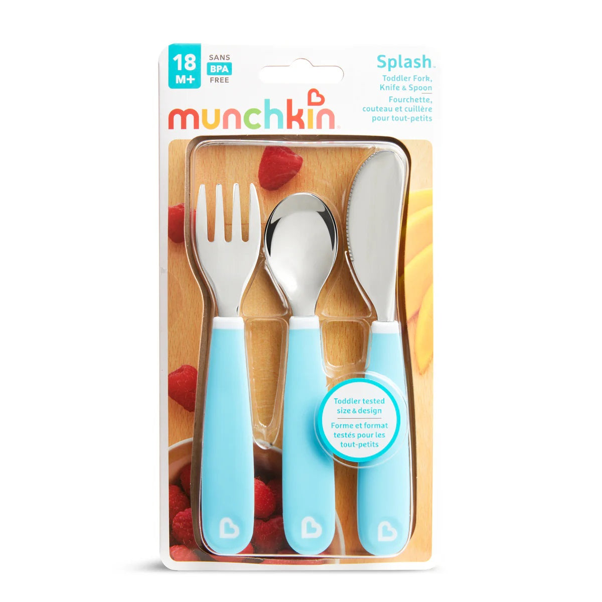 Munchkin Splash™ Toddler Fork, Knife & Spoon Set