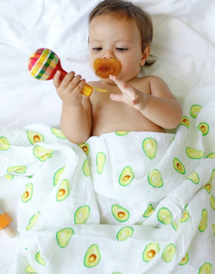 Malabar Baby Organic Muslins 2 Pack - First Foods  (Avocado & Carrot)