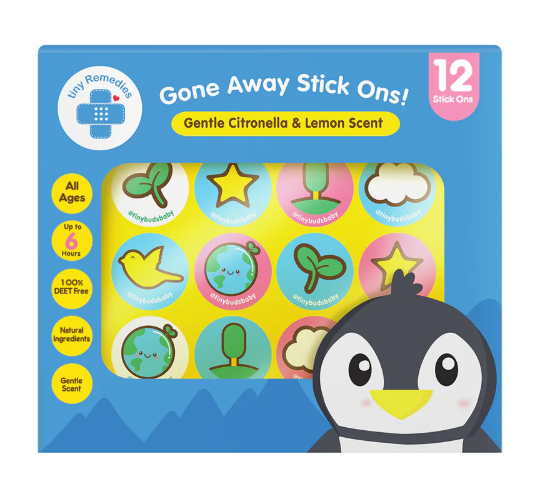 Tiny Buds Gone Away Stick Ons (12 Sticker)