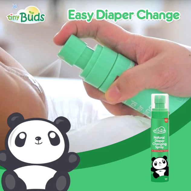 Tiny Buds Quick & Easy Natural Diaper Changing Spray (120ml)