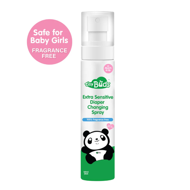 Tiny Buds Extra Sensitive Diaper Changing Spray (120ml)