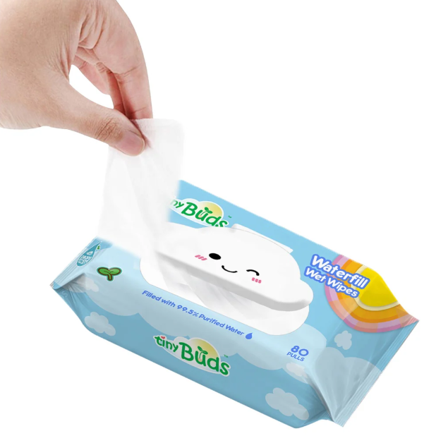 Tiny Buds Waterfill Wet Wipes (80 Pulls)