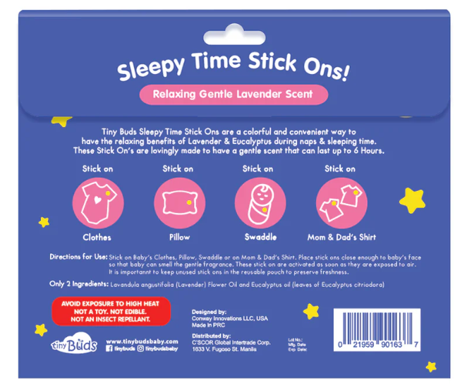 Tiny Buds Sleepy Time Stick Ons 12s