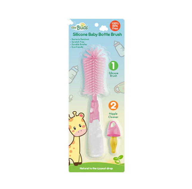 Tiny Buds 3-In-1 Silicon Baby Bottle Brush