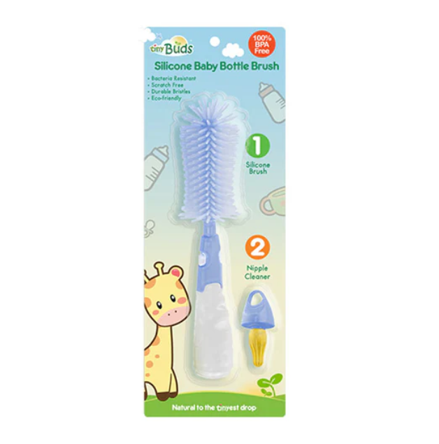 Tiny Buds 3-In-1 Silicon Baby Bottle Brush