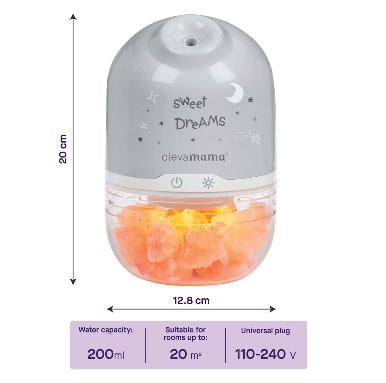 Clevamama ClevaPure™ Salt Lamp & Humidifier