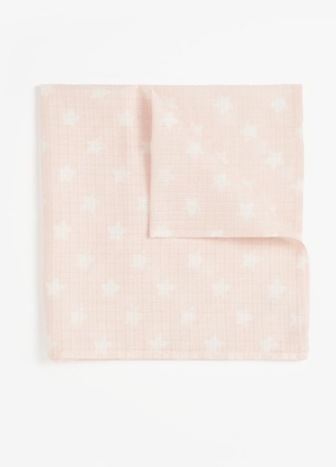 Mothercare Pink Muslins - 6 Pack