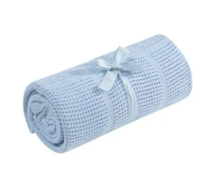 Mothercare Cot Or Cot Bed Cellular Cotton Blanket