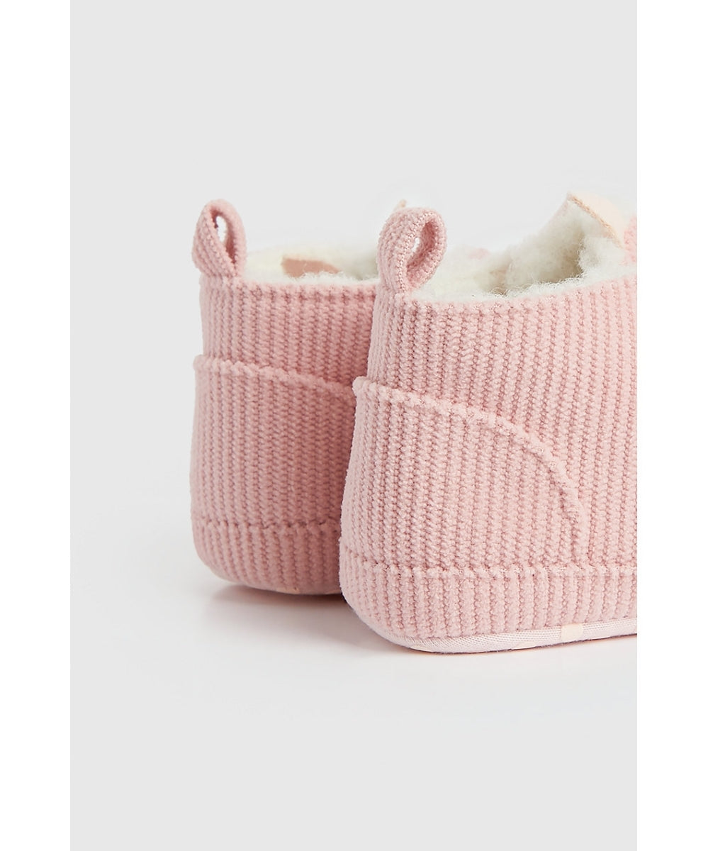 Pink Bunny Pram Shoes