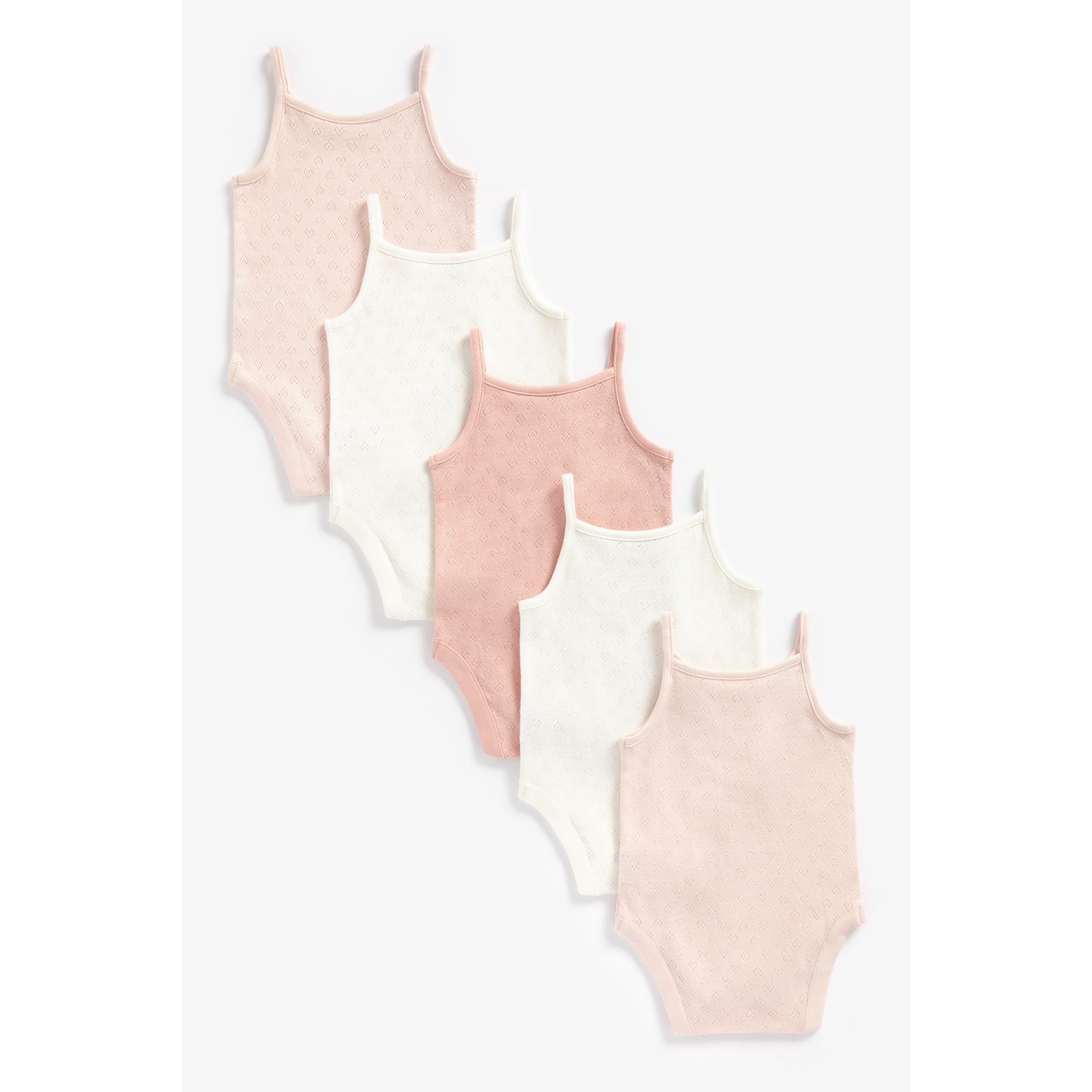 Mothercare Pointelle Cami Bodysuits - 5 Pack