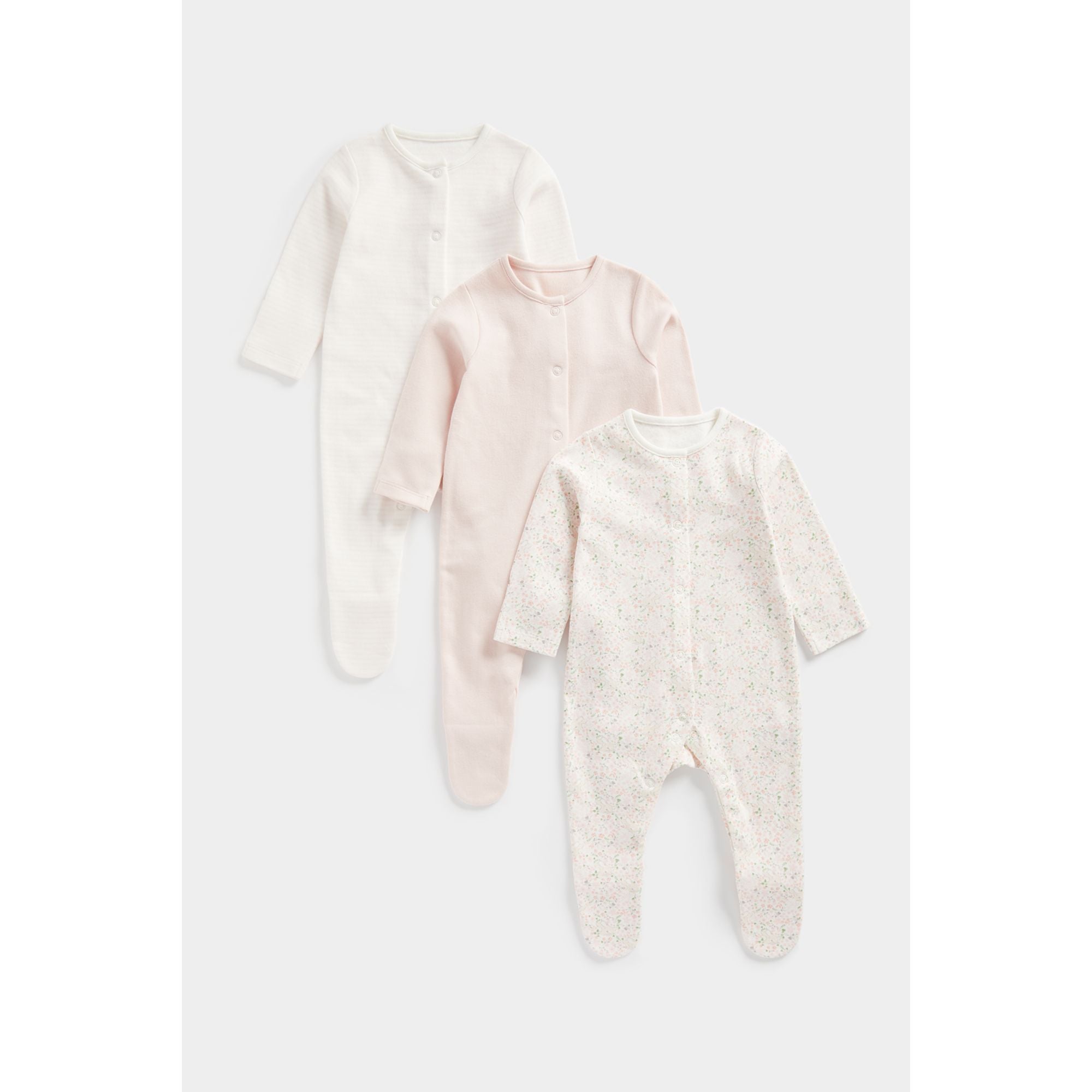 Mothercare My First Sleepsuits - 3 Pack